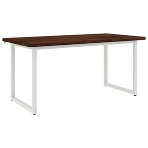 vidaXL Mesa de Comedor Cuadrada 160 x 70 x 75 cm Marr&oacute;n Oscuro