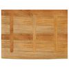 vidaXL Tablero de mesa borde natural madera maciza mango 90x60x3,8 cm