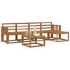 vidaXL Conjunto de sof&aacute;s de exterior 6 pcs Natural