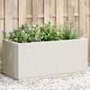 vidaXL Jardinera PP blanco 80x36x35 cm