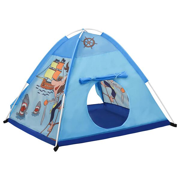 vidaXL Tienda de juegos para niños azul 120x120x90 cm