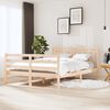 vidaXL Estructura de cama madera maciza 140x190 cm