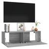 vidaXL Mueble para TV madera contrachapada gris Sonoma 100x30x30 cm