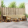 vidaXL Conjunto de sof&aacute;s de exterior con coj&iacute;n 8 pcs Natural y Beige