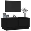 vidaXL Mesa de centro madera contrachapada negro 102x50x44 cm