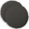 vidaXL Funda de almohada 2 pcs HEERLEN Gris oscuro &Oslash; 40 cm
