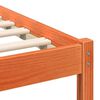 vidaXL Estructura de cama con cabecera Marr&oacute;n cera 80 x 200 cm