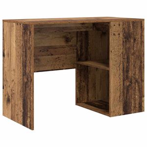vidaXL Escritorio Madera envejecida Madera de ingenier&iacute;a