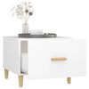 vidaXL Mesas de centro 2 uds madera de ingeniería blanco 50x50x40 cm
