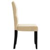 vidaXL Sillas de comedor 2 unidades terciopelo crema