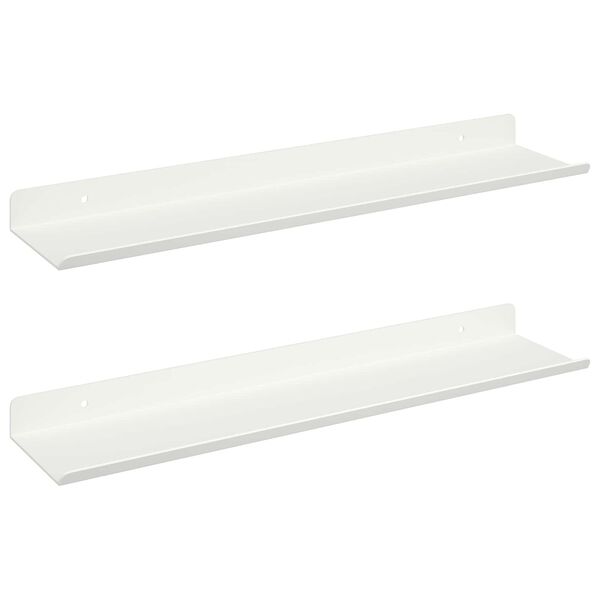 vidaXL Estante flotante 2 pcs 100 x 9 x 2,5 cm Acero