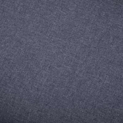 vidaXL Reposapiés tapizado de tela 73x43x42 cm gris oscuro