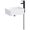 vidaXL Lavabo de ba&ntilde;o con grifo y desag&uuml;e Negro Mate