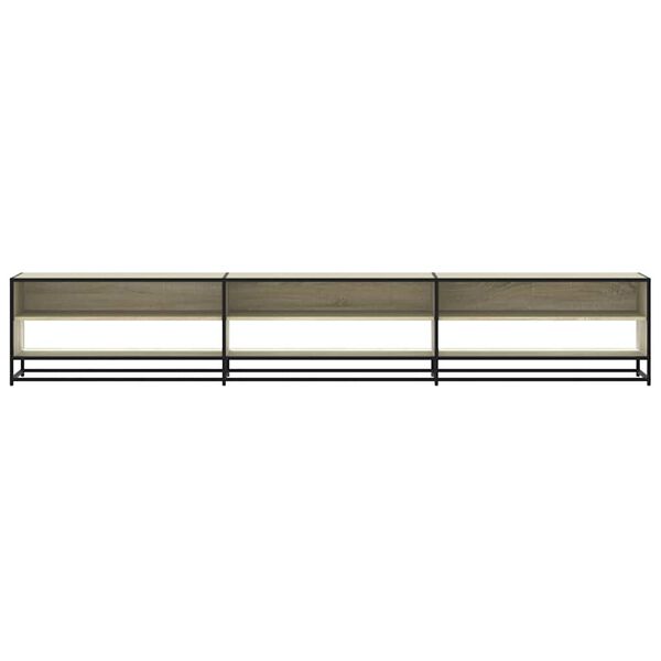 vidaXL Mueble para TV madera de ingenier&iacute;a roble Sonoma 270x40x46 cm