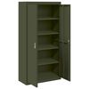 vidaXL Armario de almacenamiento 2 pcs Verde Oliva 90 x 40 x 180 cm