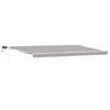 vidaXL Toldo retr&aacute;ctil Gris Claro 500 x 350 cm Tela y Aluminio