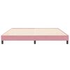 vidaXL Cama box spring sin colch&oacute;n rosa terciopelo 200x210 cm
