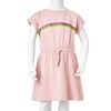 Vestido infantil con cord&oacute;n rosa claro 92