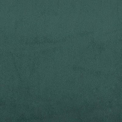 vidaXL Reposapiés de terciopelo verde oscuro 77x55x31 cm