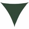 vidaXL Toldo de vela verde oscuro HDPE 160 g/m&sup2; 3,6x3,6x3,6 m