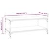 vidaXL Mesa de centro madera contrachapada gris Sonoma 100x50x40 cm