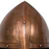 vidaXL R&eacute;plica de casco de caballero medieval antiguo LARP acero cobre