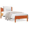 vidaXL Cama sin colch&oacute;n madera maciza de pino marr&oacute;n cera 100x200 cm
