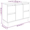 vidaXL Armario de lavabo madera contrachapada roble Sonoma 80x33x60 cm