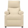 vidaXL Sill&oacute;n reclinable de tela crema