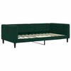 vidaXL Sof&aacute; cama nido con cajones terciopelo verde oscuro 100x200 cm