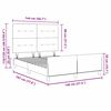 vidaXL Cama tipo Box Spring con cabecera Negro 140 x 190 cm Terciopelo