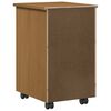 vidaXL Gabinete rodante MOSS Marr&oacute;n Miel 34 x 39 x 56 cm Pino macizo