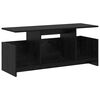 vidaXL Soporte de TV 102 x 35 x 45 cm Roble Negro Madera de ingenier&iacute;a