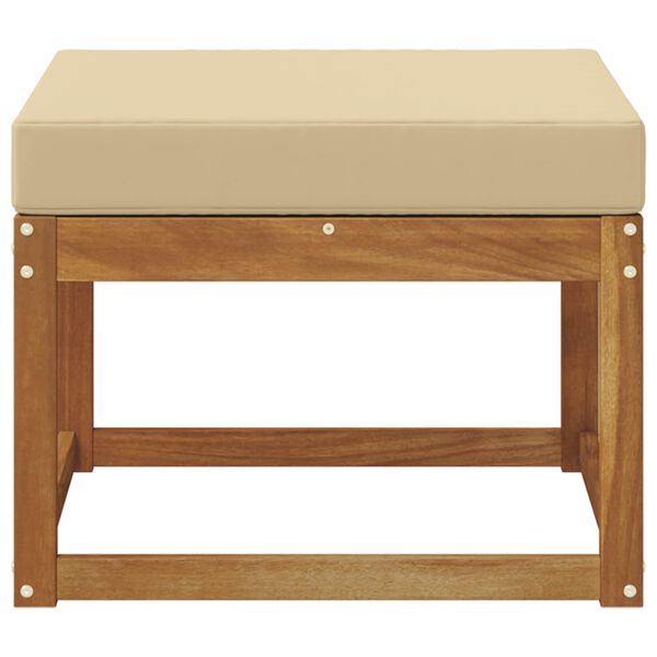 vidaXL Reposapi&eacute;s de exterior Madera de Acacia S&oacute;lida Natural