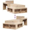 vidaXL Estructura de cama sin colchón madera maciza de pino 90x200 cm