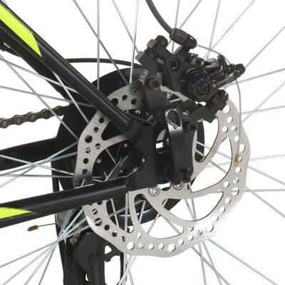 vidaXL Bicicleta montaña 21 velocidades 27,5 pulgadas rueda 42cm negro
