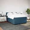 vidaXL Cama box spring con colch&oacute;n terciopelo azul 140x200 cm