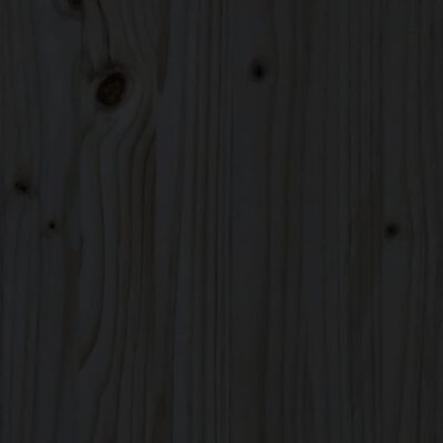 vidaXL Sofá esquinero con cojines madera maciza de pino negro