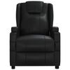 vidaXL Sill&oacute;n reclinable de cuero sint&eacute;tico negro
