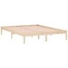 vidaXL Estructura de cama sin colch&oacute;n madera maciza de pino 152x203 cm
