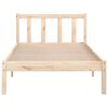 vidaXL Estructura de cama sin colch&oacute;n madera maciza 100x200 cm