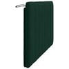vidaXL Cabecero de cama acolchado Hanko terciopelo verde oscuro 120 cm