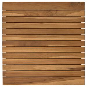 vidaXL Encimera 50 x 50 x 3,5 cm Cuadrado Madera de teca maciza