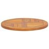 vidaXL Superficie de mesa redonda madera maciza de teca 2,5 cm 50 cm