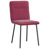 vidaXL Sillas de comedor 2 unidades terciopelo rojo tinto