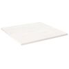 vidaXL Tablero de mesa cuadrado madera maciza pino blanco 80x80x2,5 cm