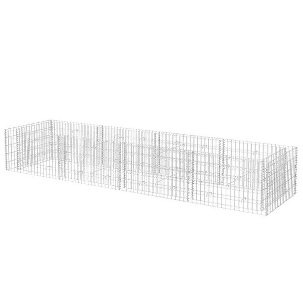 vidaXL Arriate de gaviones de acero 360x90x50 cm