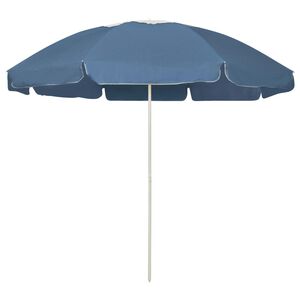 vidaXL Sombrilla de playa azul 240 cm