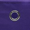 vidaXL Cajas de almacenaje 4 uds tela morado 32x32x32 cm