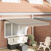 vidaXL Toldo Retráctil Beige 300 x 250 cm tela